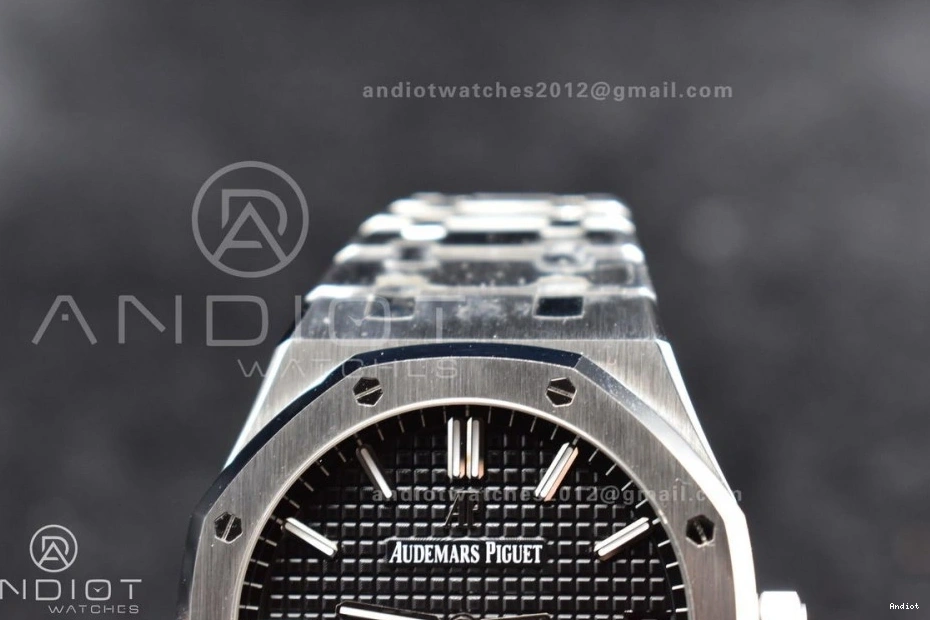 SS Oak SS Best Bracelet 1:1 A4302 Edition 15500 APSF Dial Textured Clone 41mm on Super Royal Black 0125